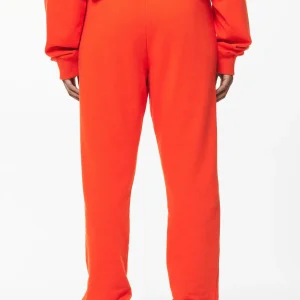 Villa High Waisted Sweat Pants Washed Signal Red Gum-1