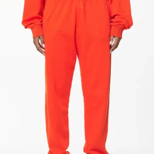 Villa High Waisted Sweat Pants Washed Signal Red Gum-1