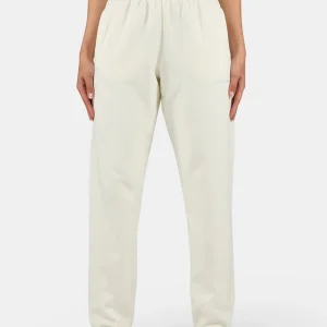 Villa High Waisted Sweat Pants Washed Unbleached White