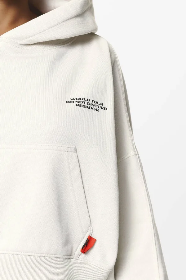 Vrena Oversized Cropped Hoodie Washed Salty Cream-2