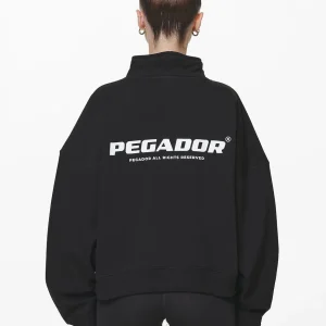 Vuku Logo Oversized Halfzip Black-1