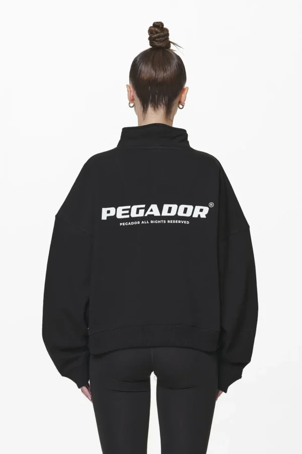 Vuku Logo Oversized Halfzip Black-1