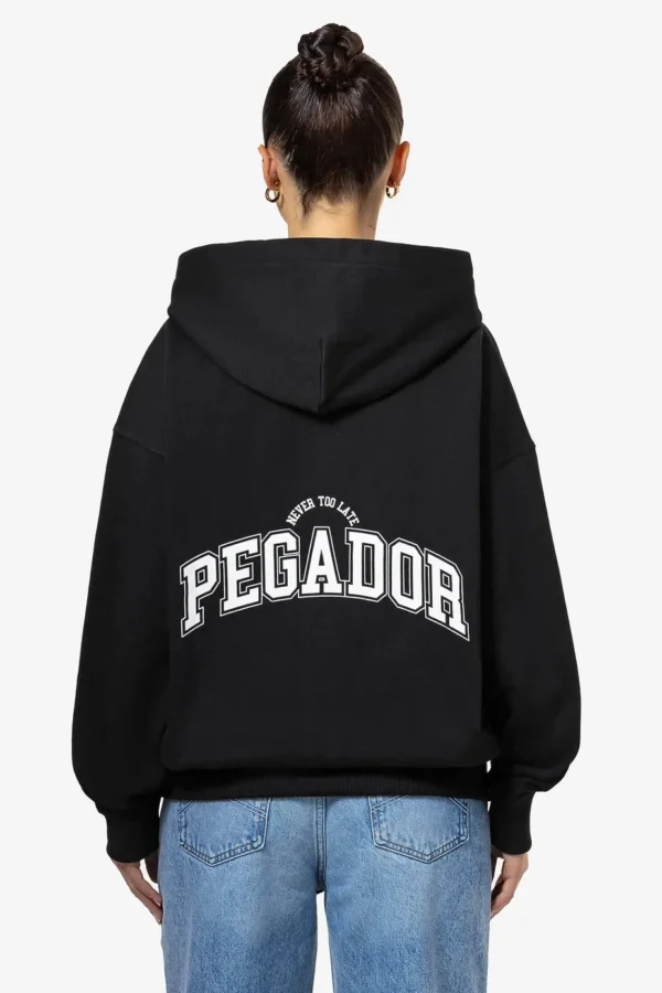 Wayruna Oversized Zip Hoodie Black-1