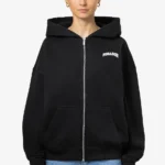 Wayruna Oversized Zip Hoodie Black