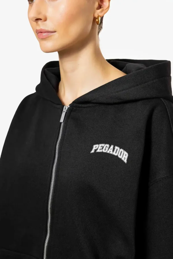 Wayruna Oversized Zip Hoodie Black-2