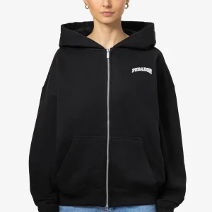 Wayruna Oversized Zip Hoodie Black