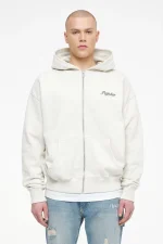 West Oversized Sweat Jacket Vintage Washed Angels Cream