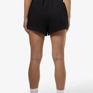Wiluna High Waisted Sweat Shorts Black White Gum-1