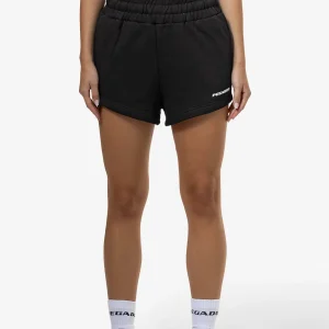 Wiluna High Waisted Sweat Shorts Black White Gum
