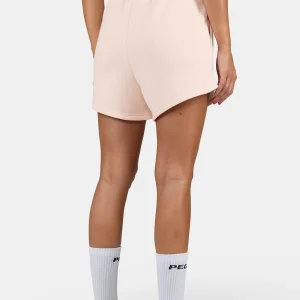 Wiluna High Waisted Sweat Shorts Washed Dusty Rose White-1