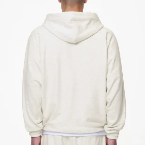 Winds Terry Raglan Sweat Jacket Cream Melange-1