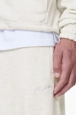 Winds Terry Raglan Sweat Jacket Cream Melange-2