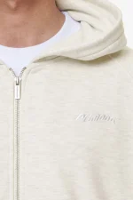 Winds Terry Raglan Sweat Jacket Cream Melange-3