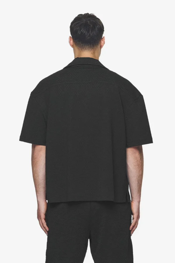 Wyton Structured Summer Shirt Black-1