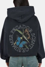 Yessi Oversized Hoodie Vintage Black-1