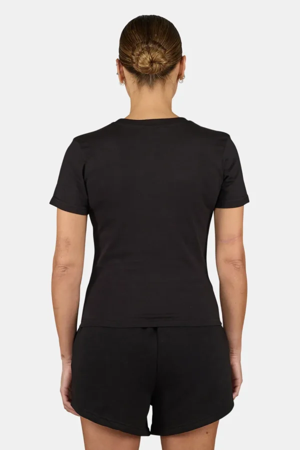Yona Slim Tee Washed Black White-1