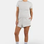 Yona Slim Tee Washed Pure Grey White