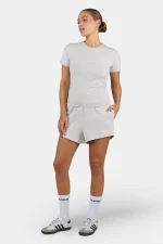 Yona Slim Tee Washed Pure Grey White