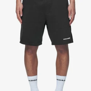 logo-heavy-sweat-shorts-washed-black-white-gum