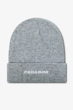 pegador-logo-grey-melange-white-beanie