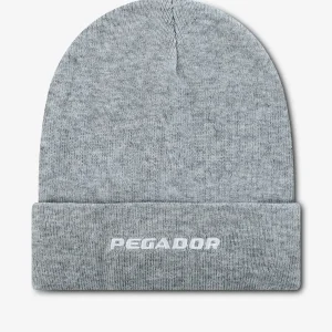 pegador-logo-grey-melange-white-beanie