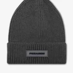 pegador-logo-rubber-heavy-knit-anthracite-black-beanie