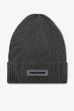 pegador-logo-rubber-heavy-knit-anthracite-black-beanie