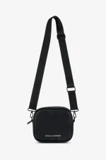 pegador-metal-logo-faux-black-leather-shoulder-strap-bag-1