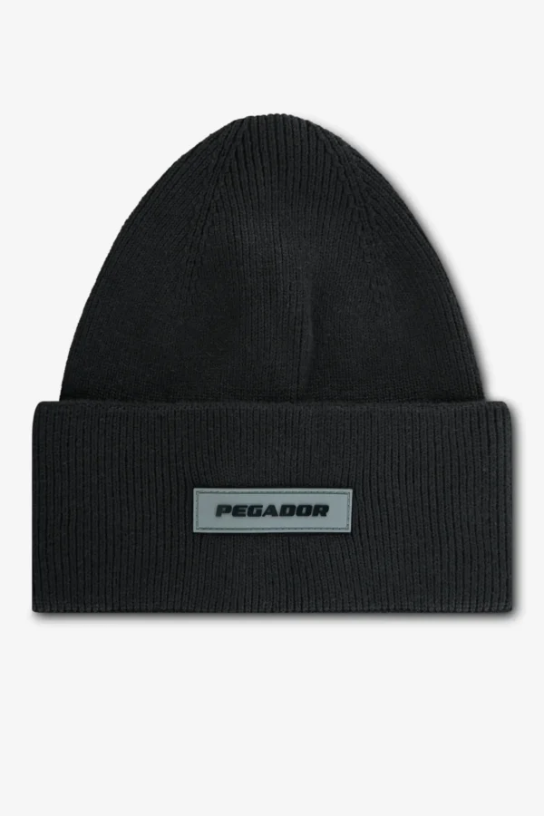 pegador-ranyo-logo-rubber-black-black-beanie