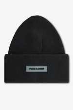 pegador-ranyo-logo-rubber-black-black-beanie