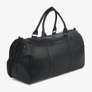 pegador-strahan-logo-faux-leather-weekender
